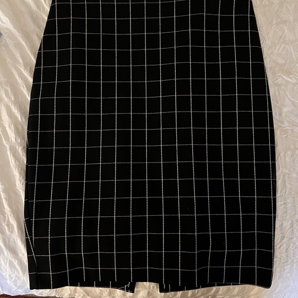 Express Stiched Windowpane High Waisted Pencil Skirt P04 - Picture 7 of 7